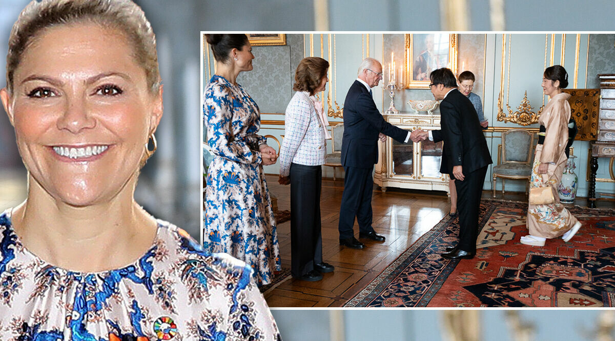 Victoria på slottsmingel – bilden visar oväntade detaljen