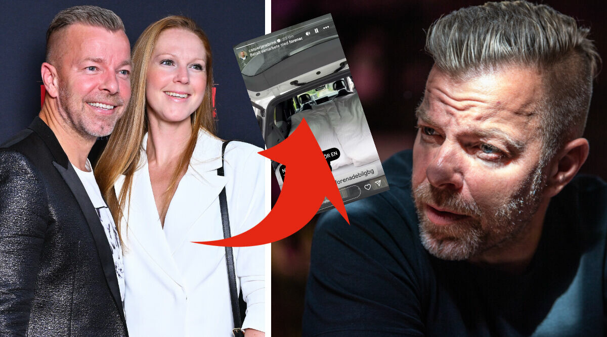 Casper Janebrink bekräftar – sover i bilen utan Therese: "Nu är det bäddat"