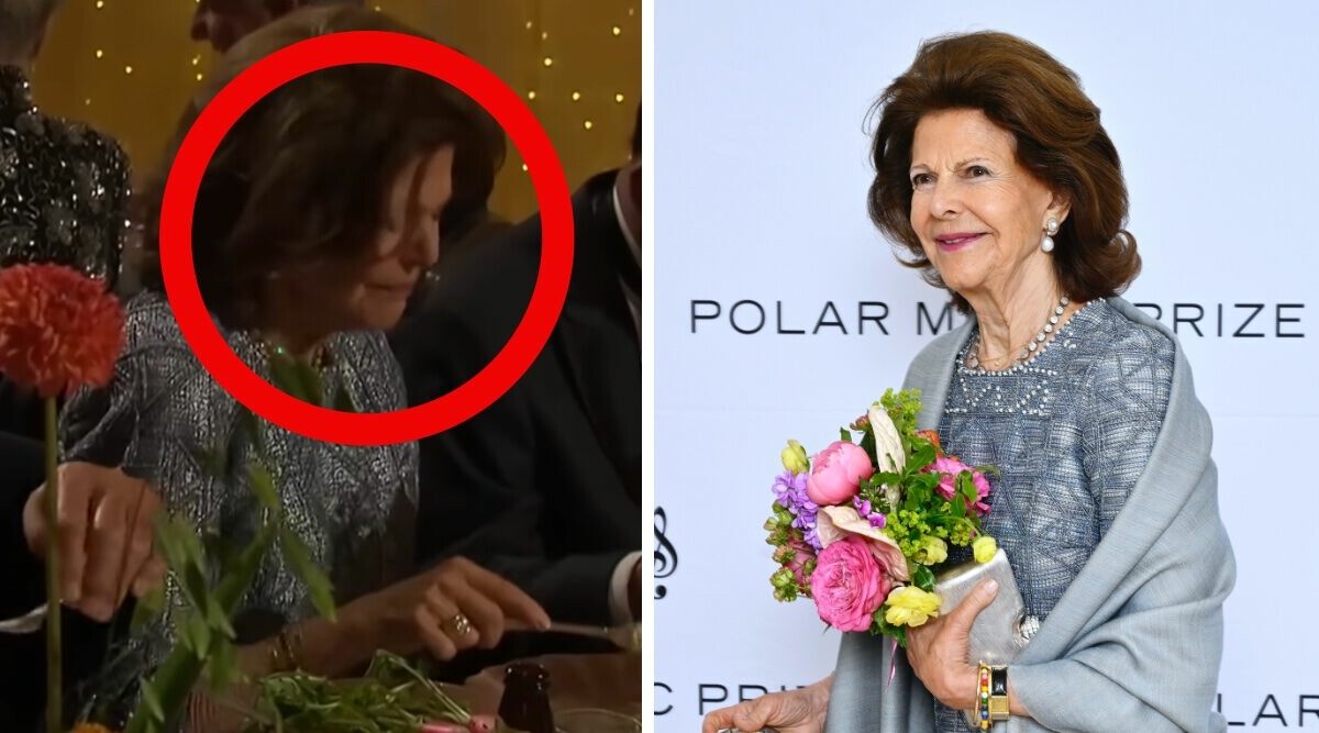 Silvias oväntade reaktion har blivit viral – fångades av kamerorna på Polarpriset