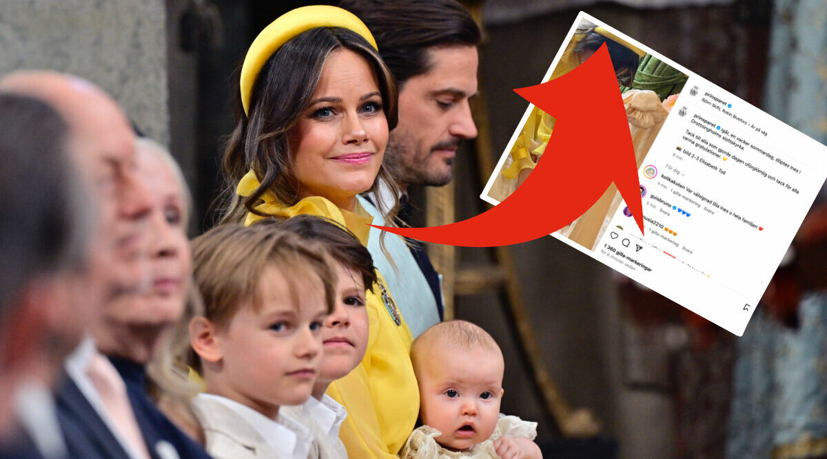 Sofias privata bilder från dopet – så har vi aldrig sett Ines!