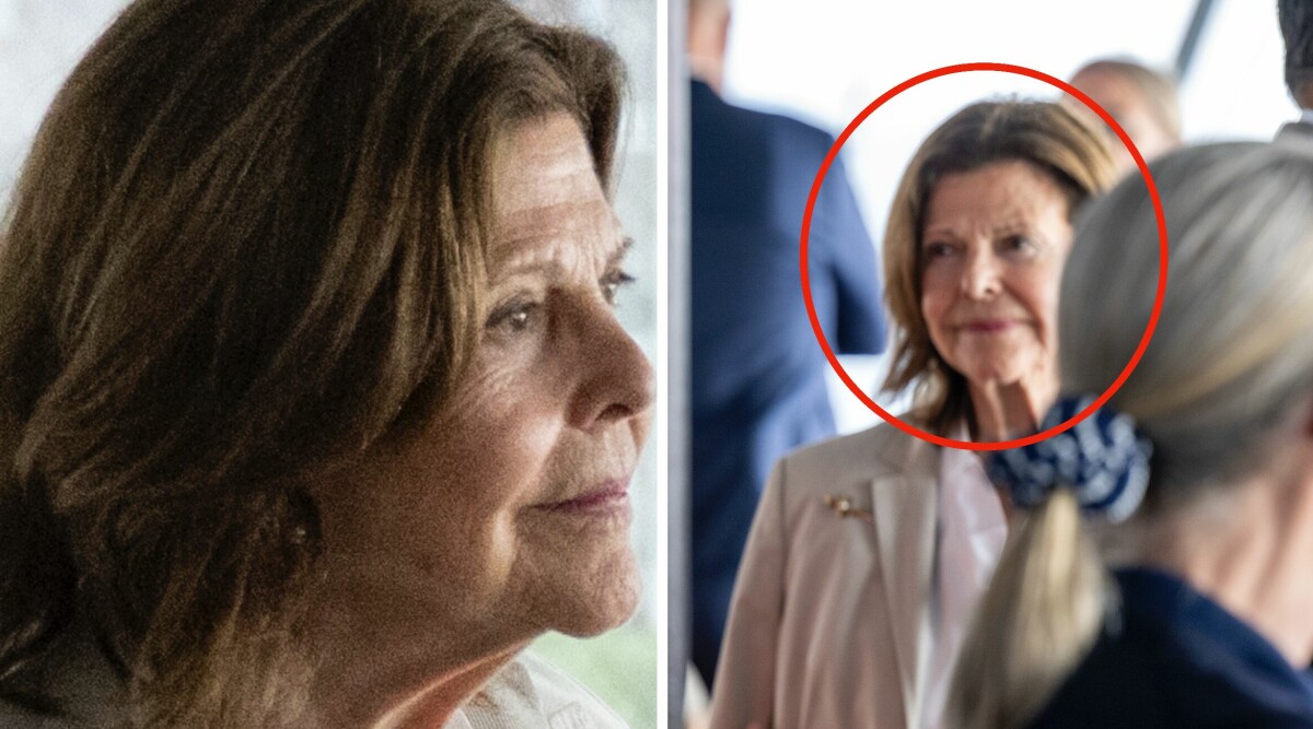 Drottning Silvia inte sig lik – när hon oväntat fastnar på bild på en färja