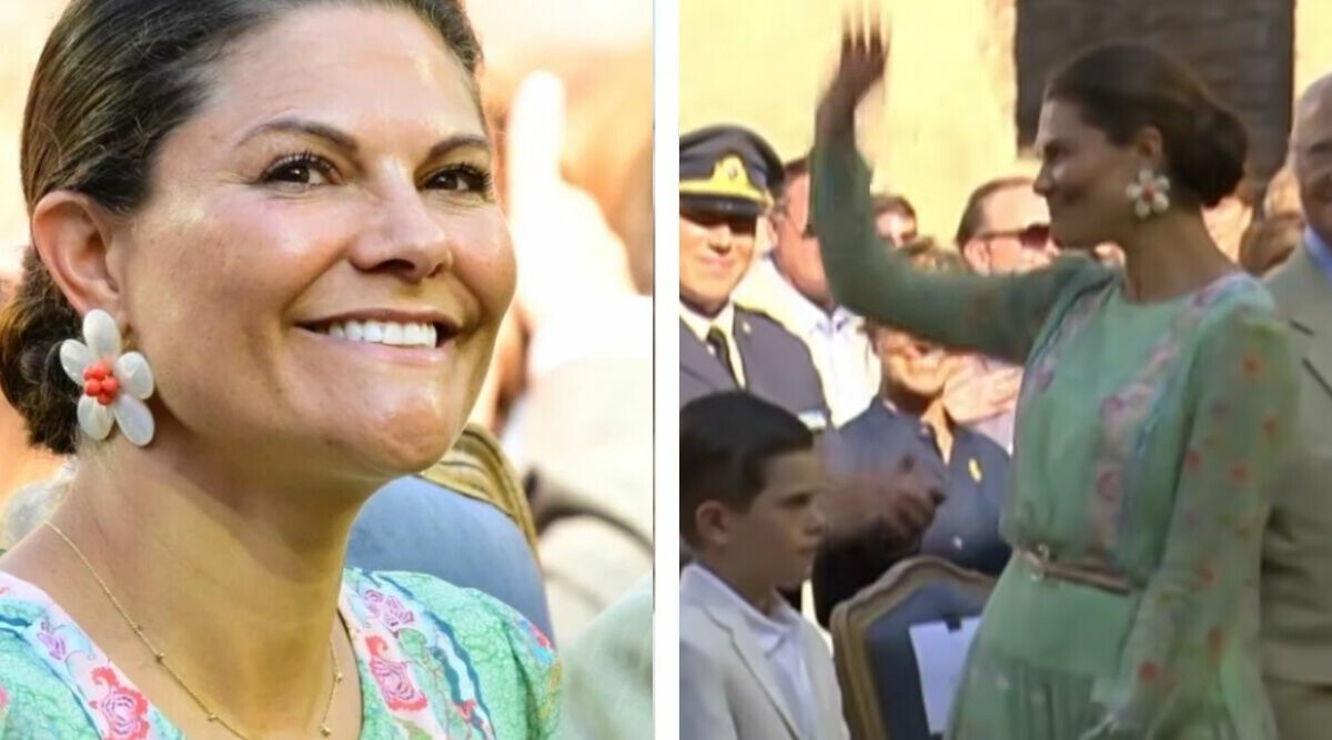 Victoria bryter mot regeln – sker mitt i sändning