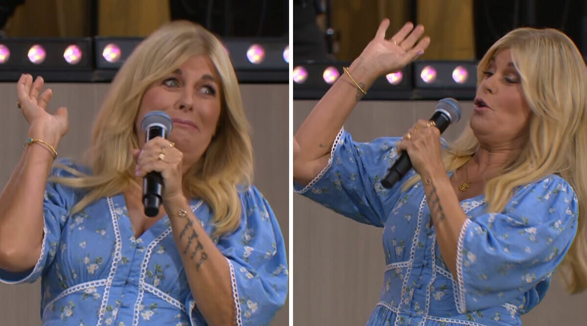 Här avbryts Pernilla mitt i SVT:s direktsändning – tvingas agera snabbt