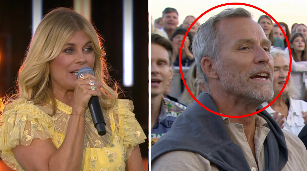 Christian Bauers beteende i Allsångspubliken – fångas upp i SVT:s sändning
