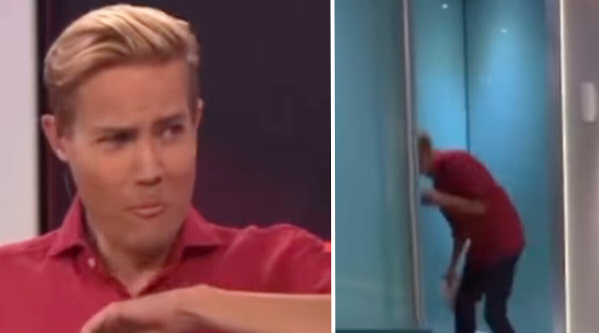 Här spottar Henrik Alsterdal ut maten i Efter Fem – TV4-kollegan i chock