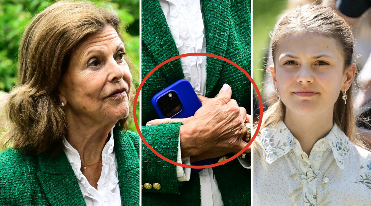 Silvia råkar avslöja det privata om Estelle – när hennes mobil fotas