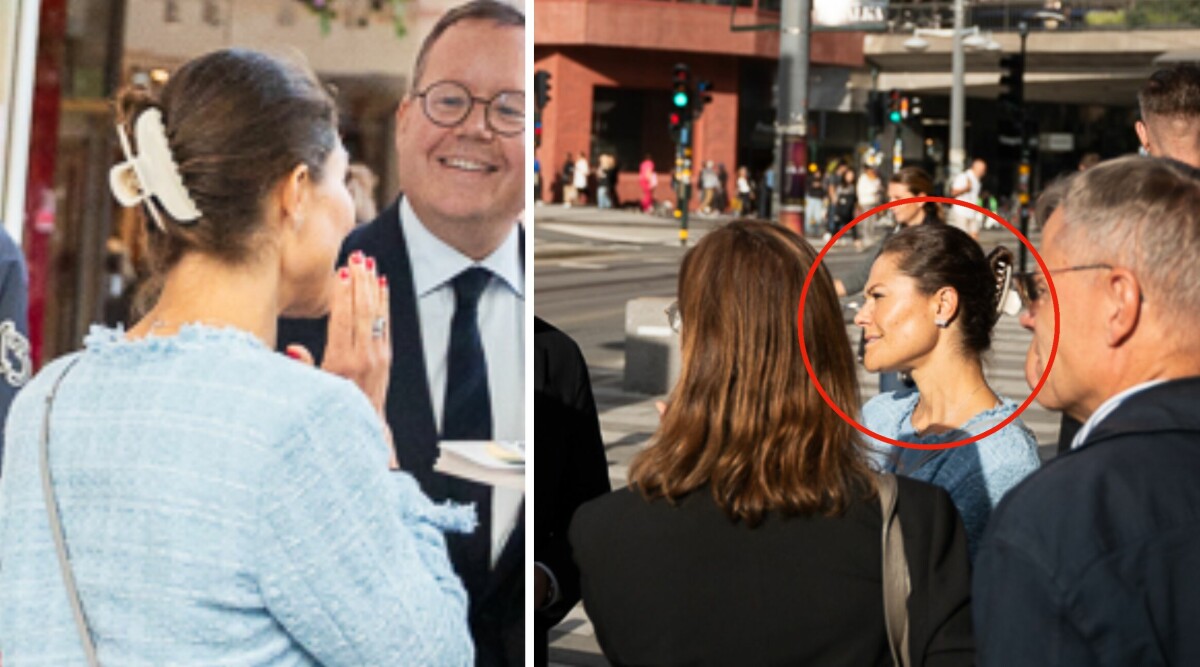 Därför dök kronprinsessan plötsligt upp – mitt på Sergels torg