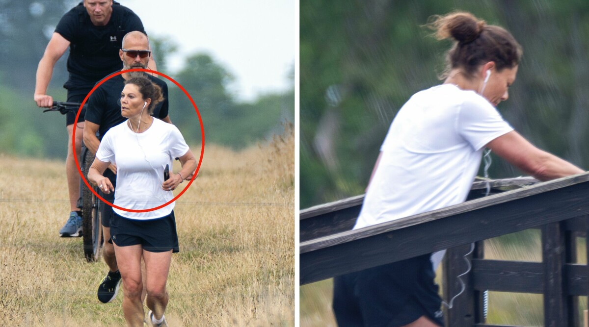 Kronprinsessan Victoria ute på joggingrunda – då händer det märkliga