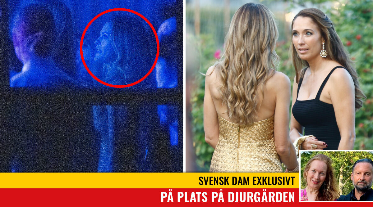 Madeleine synligt känslosam på festen – stöttas av bästa vännen