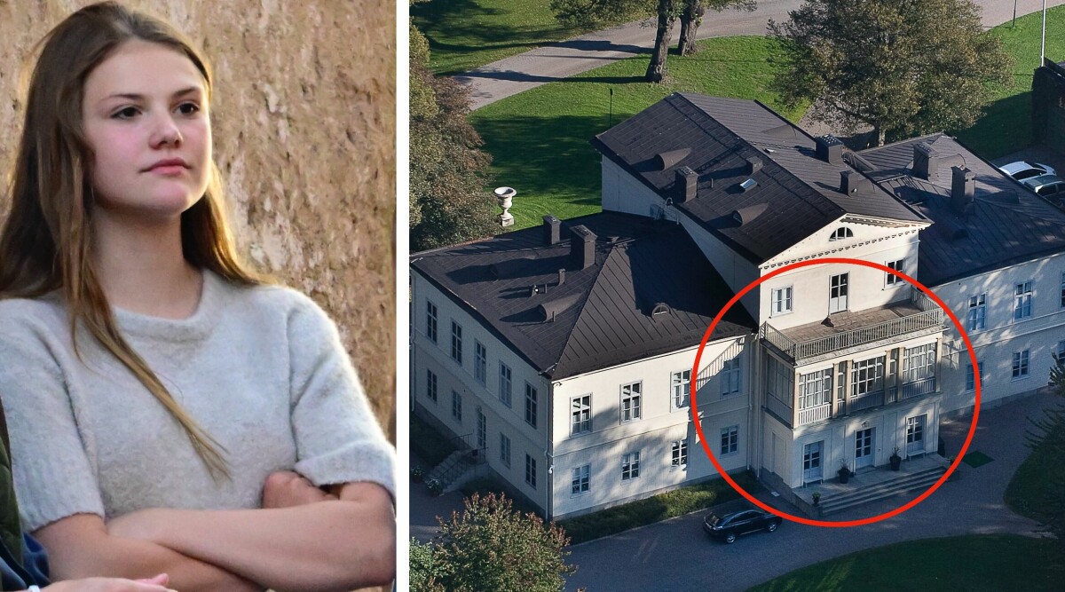 Så bor 13-åriga Estelle inne på Haga slott – visar upp i ny video