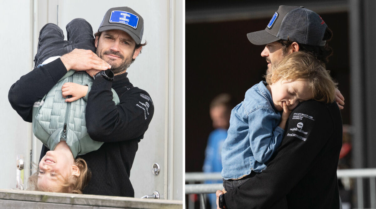 Så har vi aldrig sett Carl Philip och Julian, 4, – nya rörande bilder