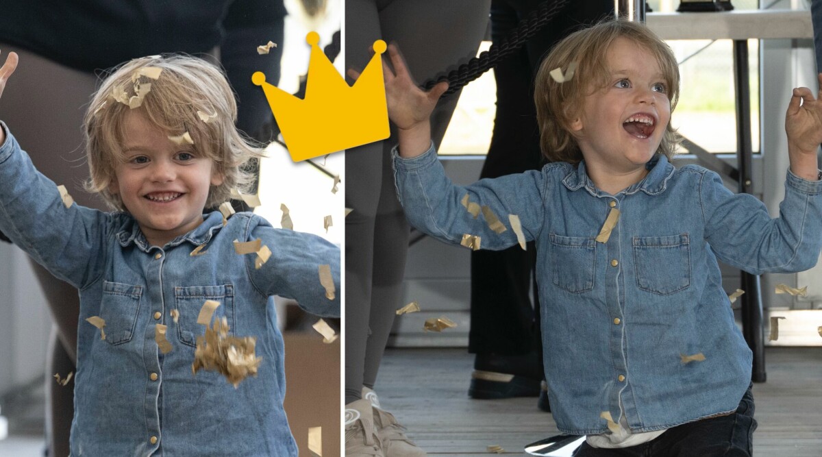 Lillprinsen i konfettiregn – här visar 4-årige Julian upp sin unika personlighet
