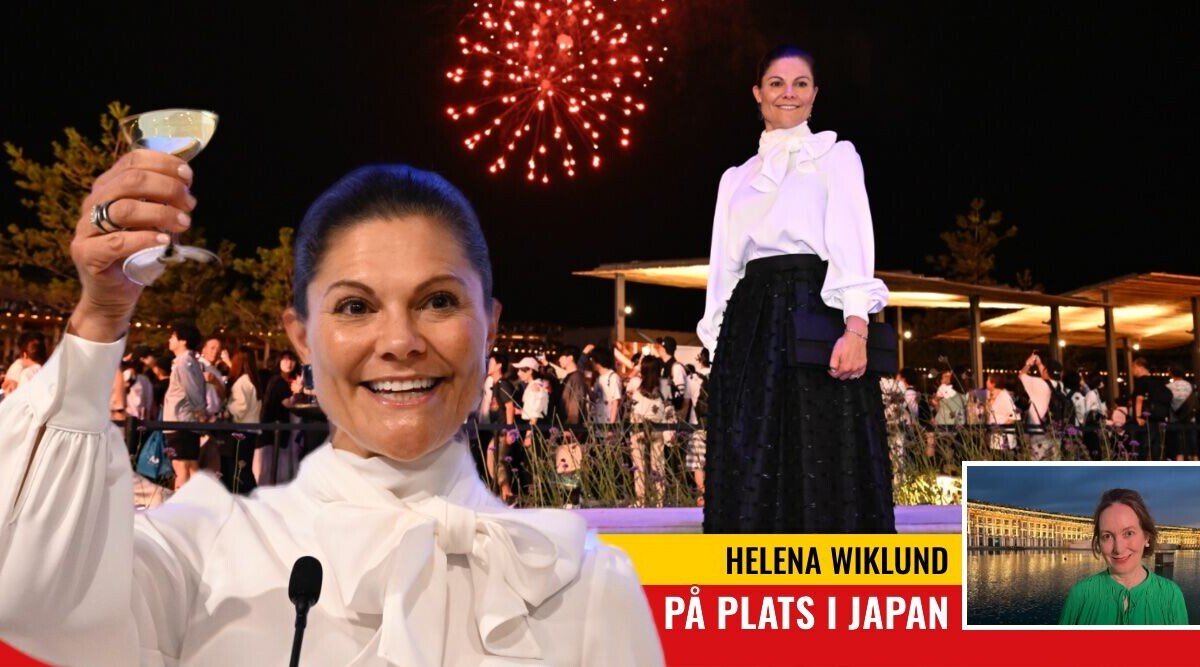 Victorias glammiga festkväll – efter klädkrocken