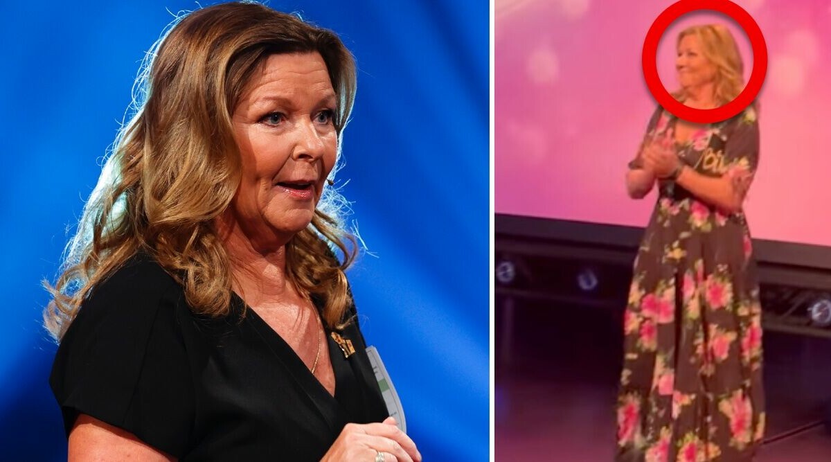 Lotta Engbergs beteende bakom kulisserna på Bingolotto avslöjas av videon