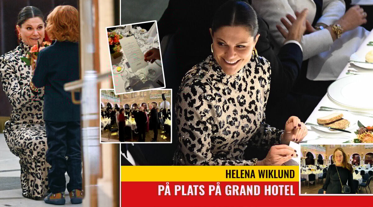 Victorias festkväll på Grand Hotel – bilderna inifrån