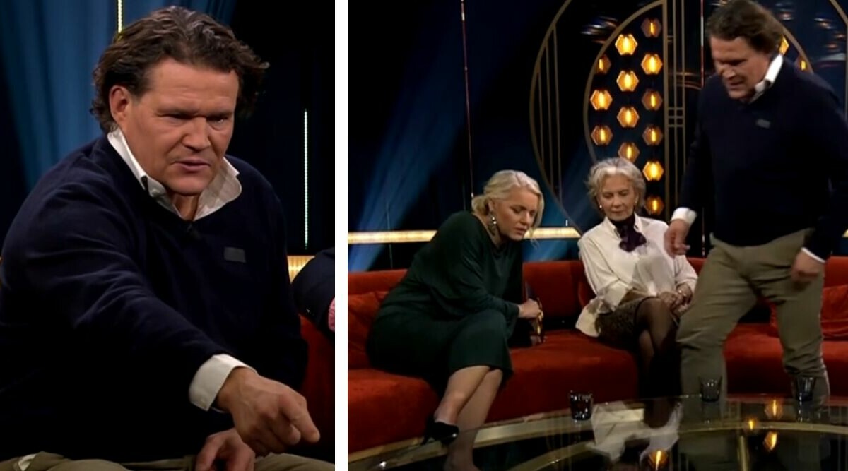 Per Morbergs utbrott i Bergfeldt – lämnar sin plats efter Carinas fråga