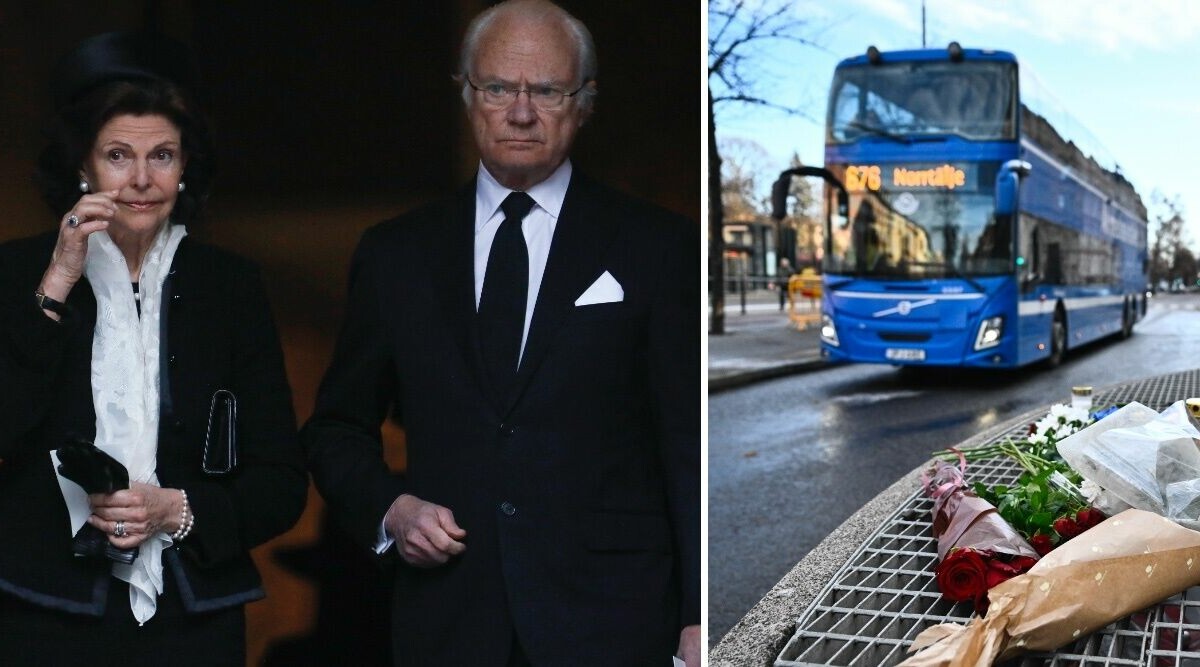 Kungens ord efter bussolyckan i Stockholm: "Våra tankar går till de drabbade"