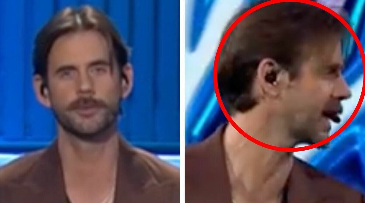 Pär Lernström bryter ihop efter missen i sändning