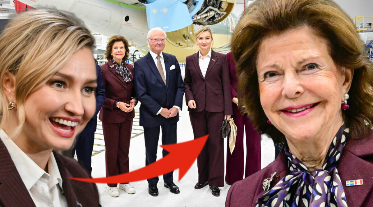 Oops! Här klädkrockar Ebba Busch med drottning Silvia