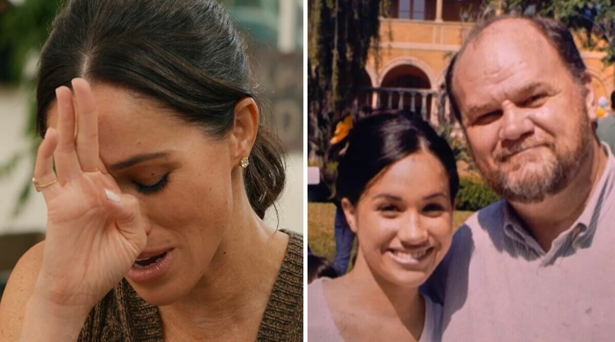 Pappan akutvårdas – då delar Meghan viralt skämt