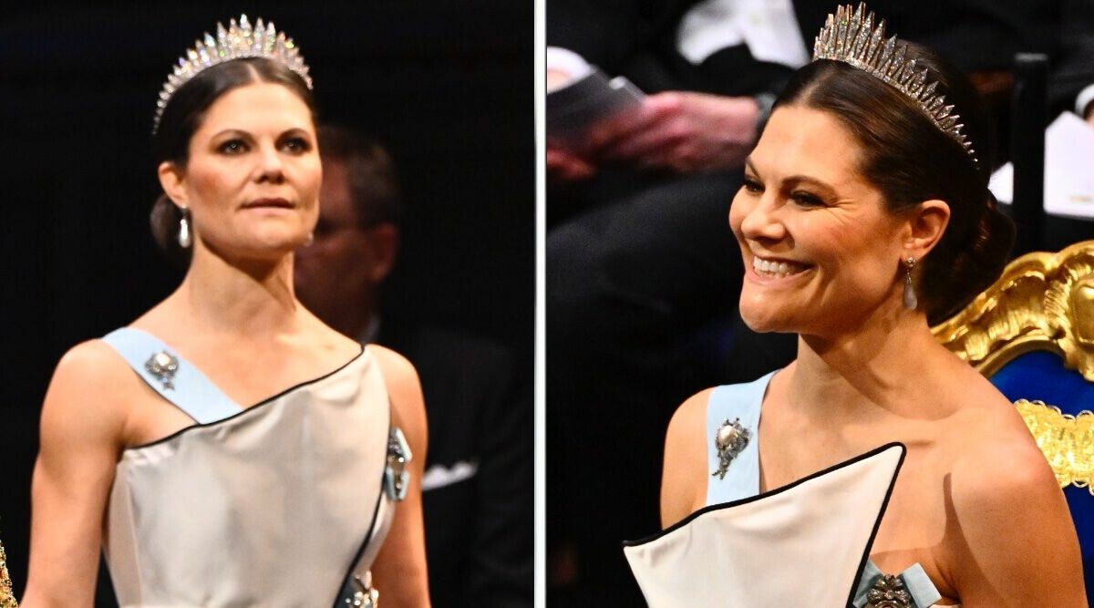 Victorias ofattbara drömklänning – se bilderna från Nobel 2025!