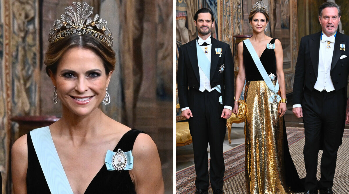 Prinsessan Madeleines drömklänning – på kungens Nobelmiddag!