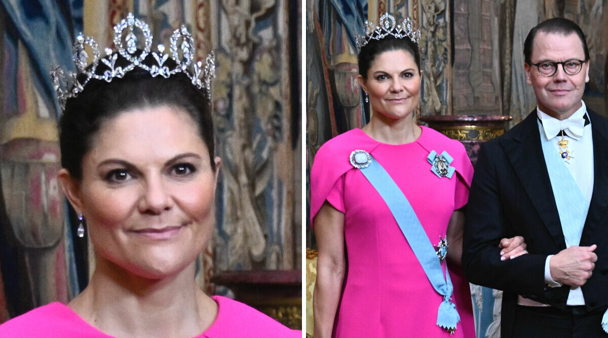 Victoria får huvuden att vändas – med sin rosa look