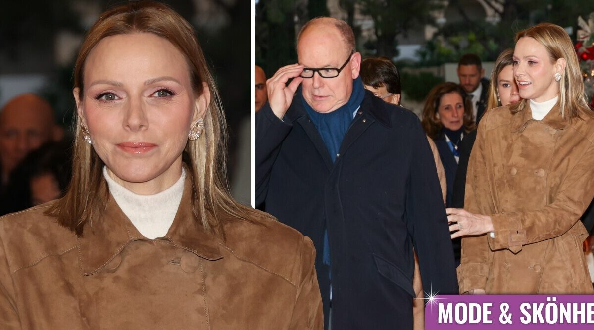 Charlene strålar i beige outfit – till ett värde av 70 000 kronor!