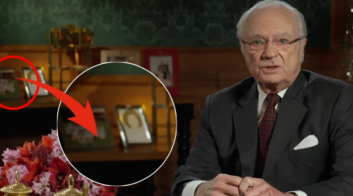 Detaljen på kungens skrivbord berör – se nya familjebilden!