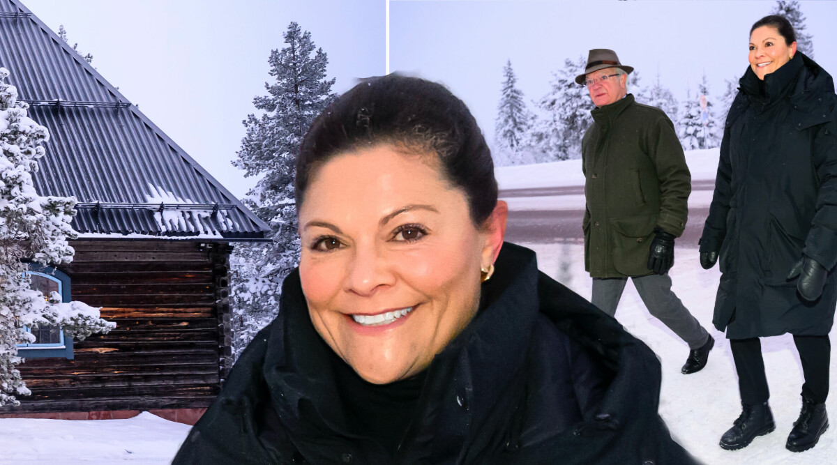 Victorias iskalla morgon i Sälen – se den kungliga mammakorven