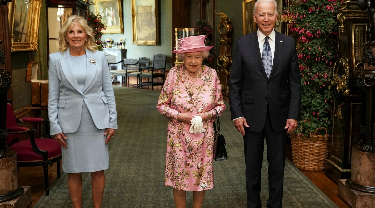 JUST NU: Drottning Elizabeth tar emot USA:s president Joe Biden på Windsor