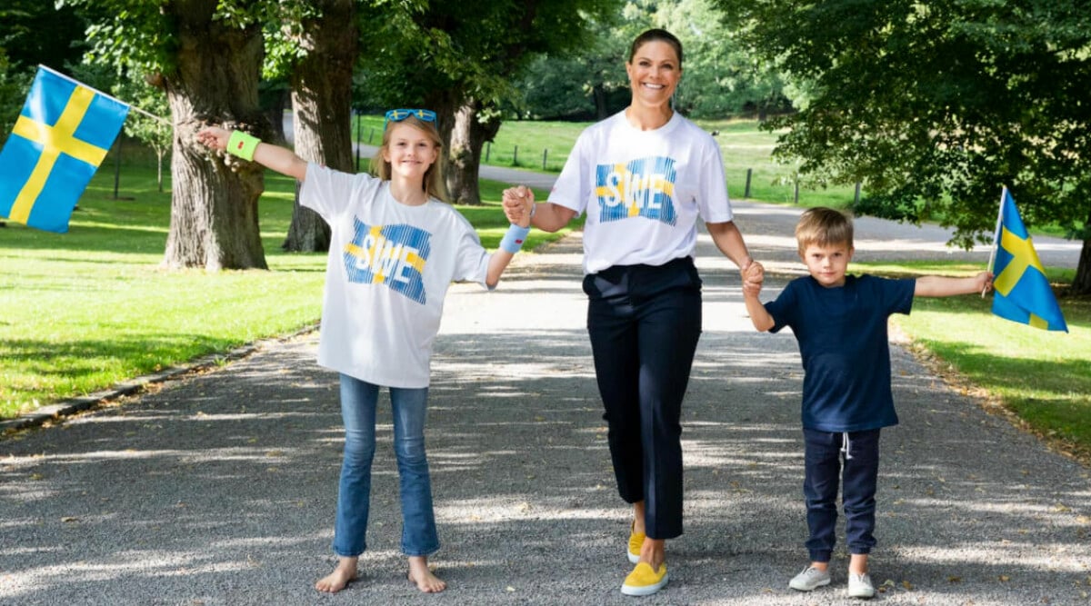 Victorias nya härliga bild med Oscar och Estelle: Barfotaprinsessan!