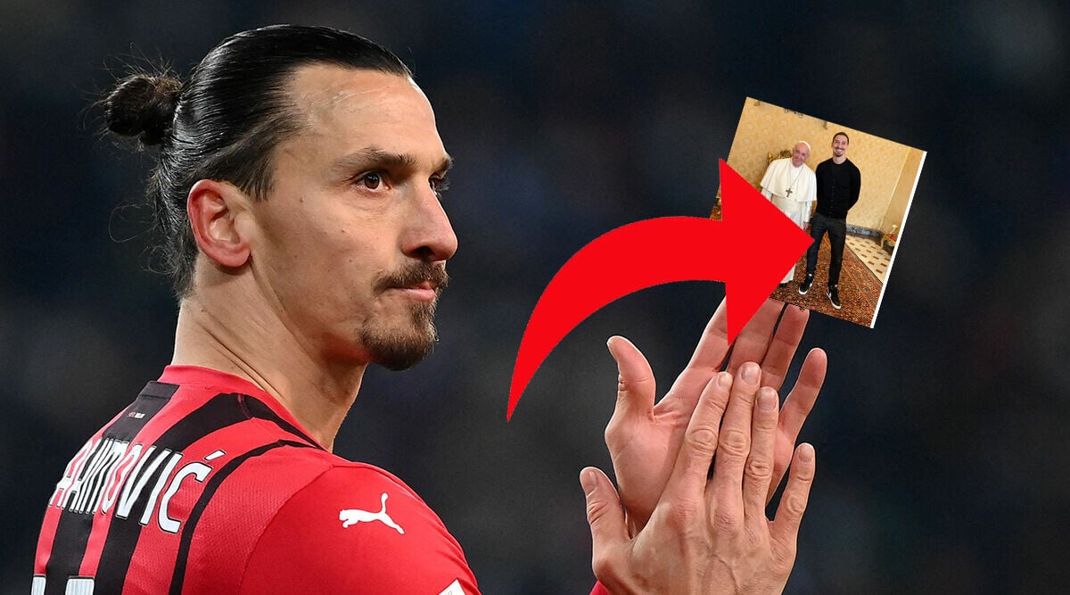 Zlatans bild med påven väcker starka reaktioner – alla ser samma sak