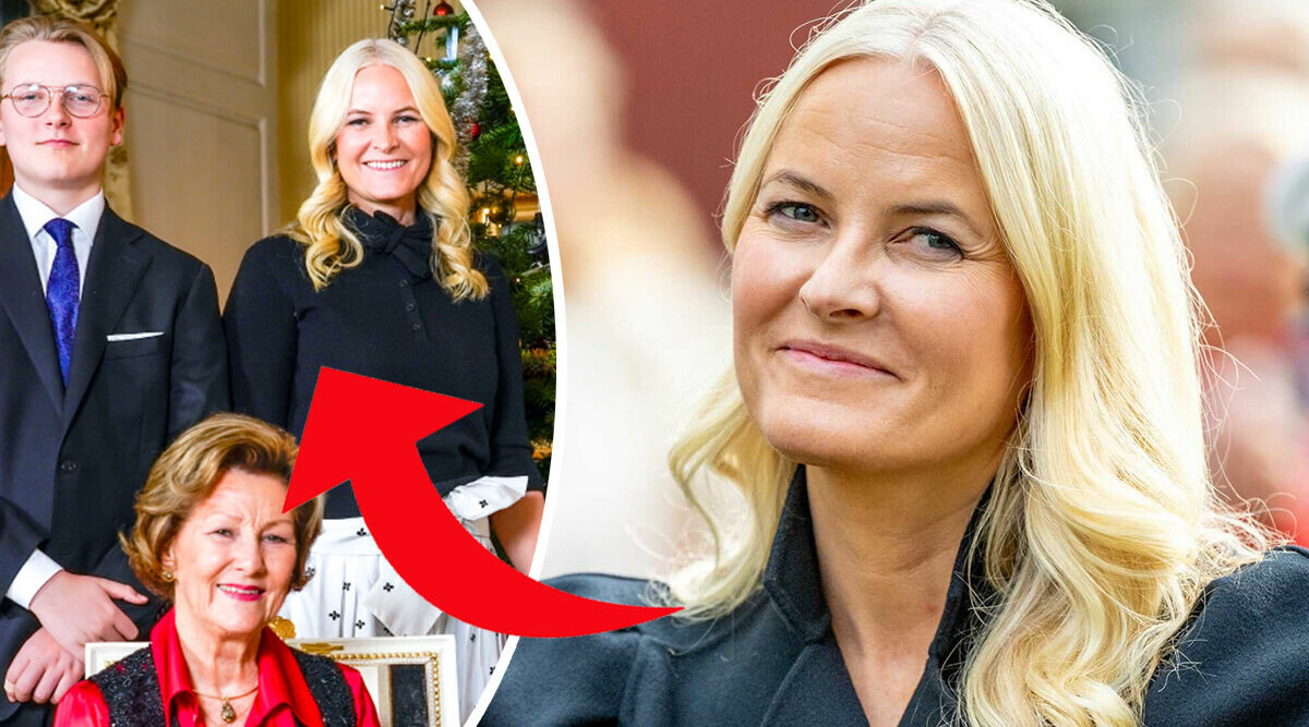 Mette-Marits oväntade gest på nya fotot med norska kungafamiljen