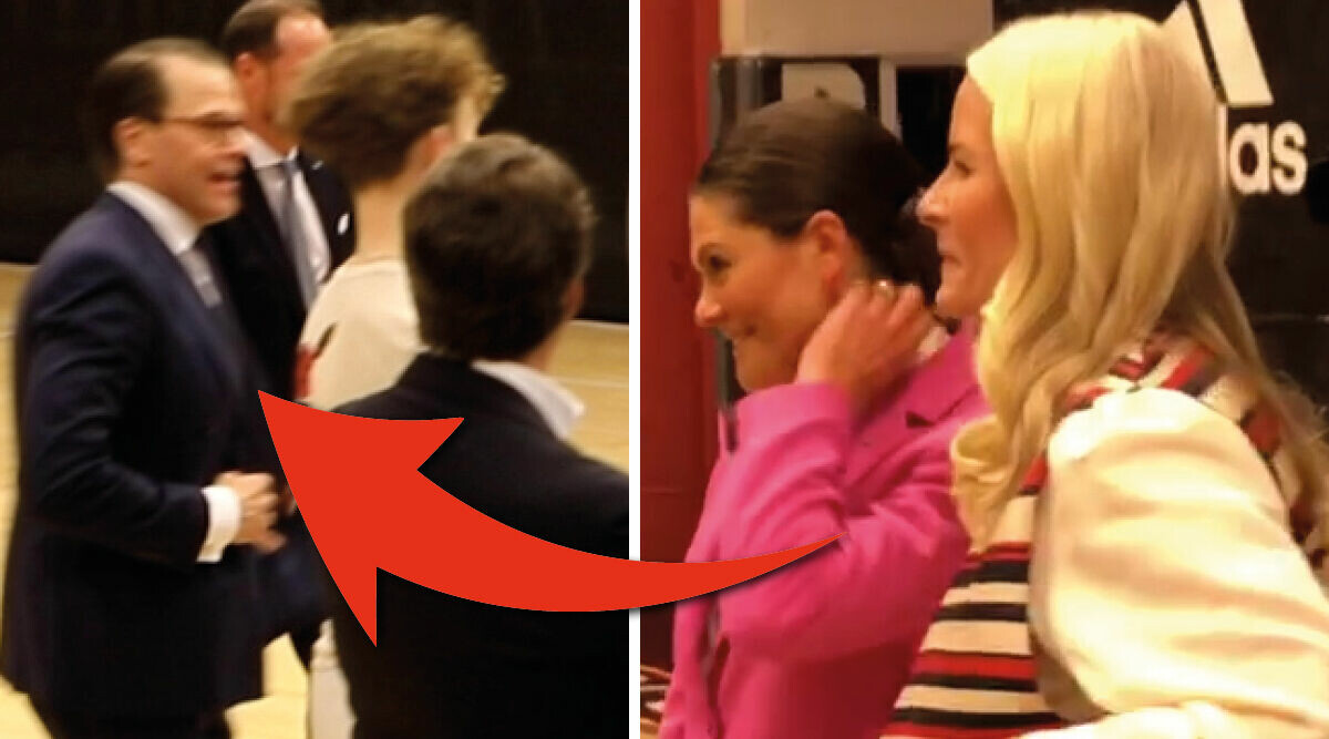 Oväntade händelsen – mitt framför Victoria och Mette-Marit