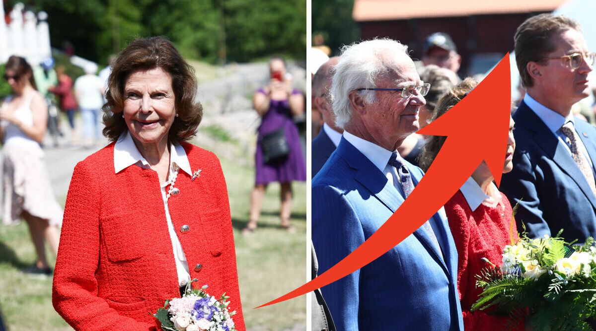 Silvias förändring under jubileumsfirandet - plötsligt försvunnen