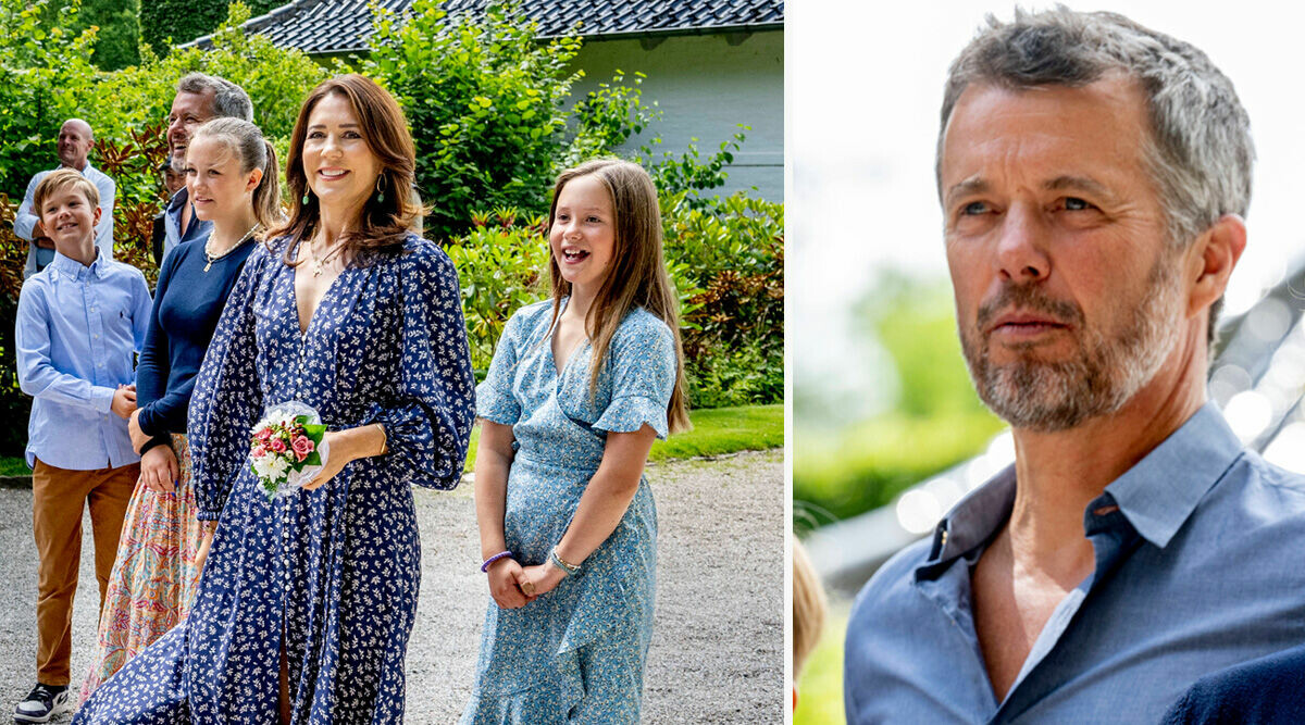 Bilderna på danska kungafamiljen väcker frågetecken – prinsen saknas