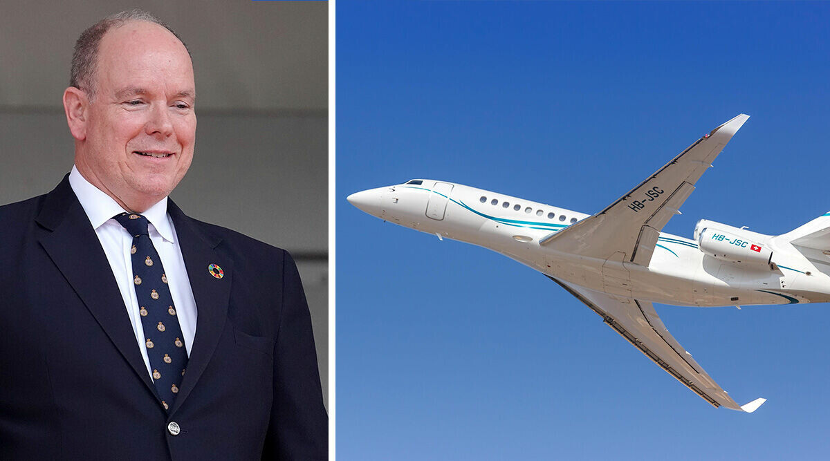 Avslöjar: Furst Alberts privatjet har landat i Sverige – det stora frågetecknet