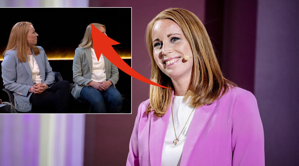 Här dyker Annie Lööfs okända systrar plötsligt upp i sändning – kusliga likheten!
