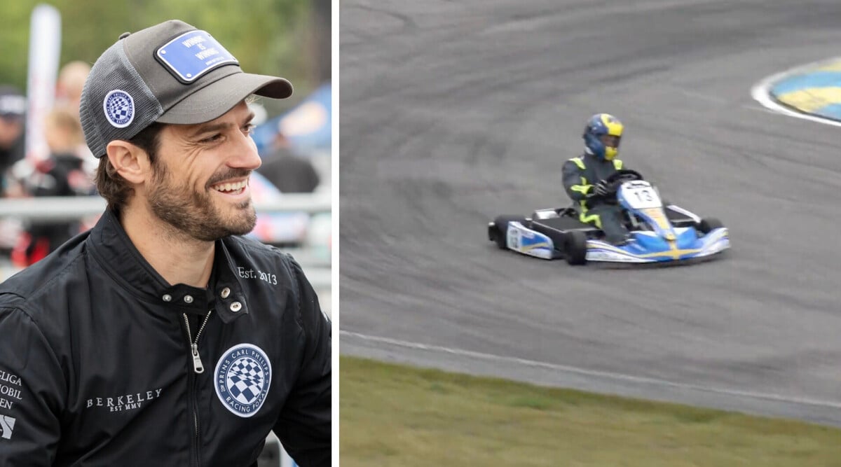 Här tävlar Carl Philip i sin egen gokart-tävling!