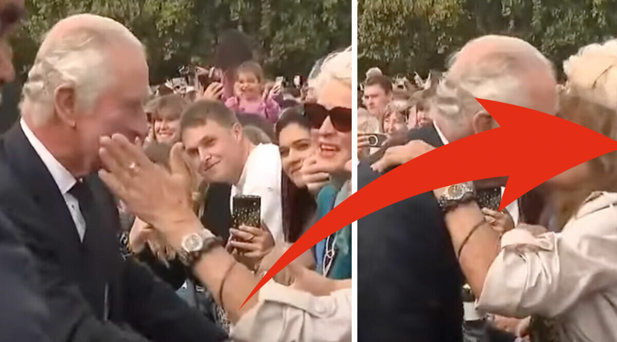 Kvinnans chockdrag under mötet med kung Charles får folket att se rött: "Över gränsen"