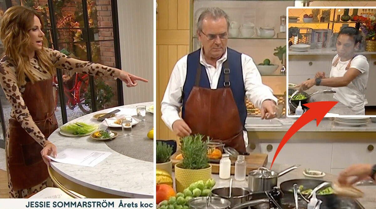 Dramatik i tv-studion efter missen – tvingas rycka in i sändning: "Det brinner"