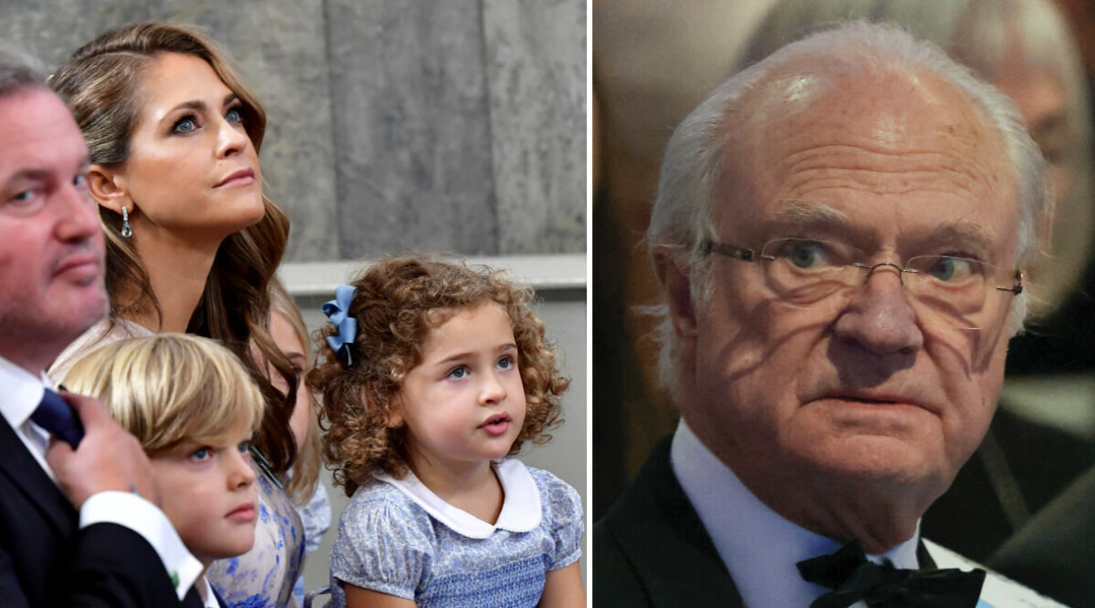 Madeleine och barnen stoppas: Efter kungens operation