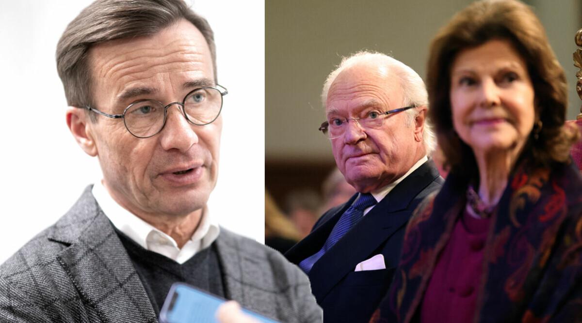 Ulf Kristersson får inte komma in på slottet – nya bilderna visar