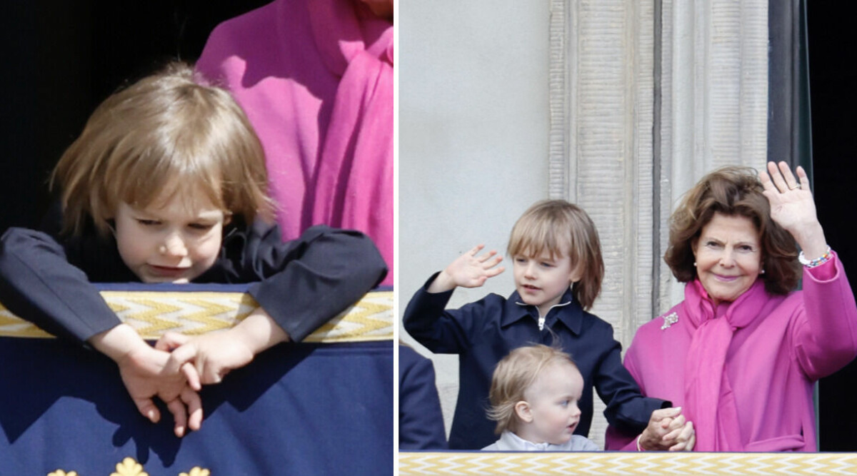 Prins Gabriel charmar alla - på farfar kungens födelsedag