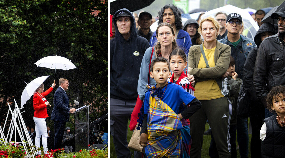 Kungen ber om ursäkt för mörka tiden: "Intensivt berörd"