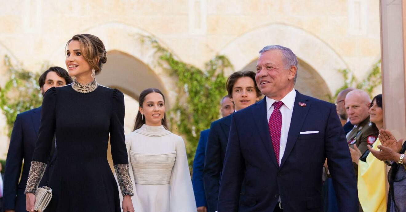 Drottning Rania, Kung Abdullah II