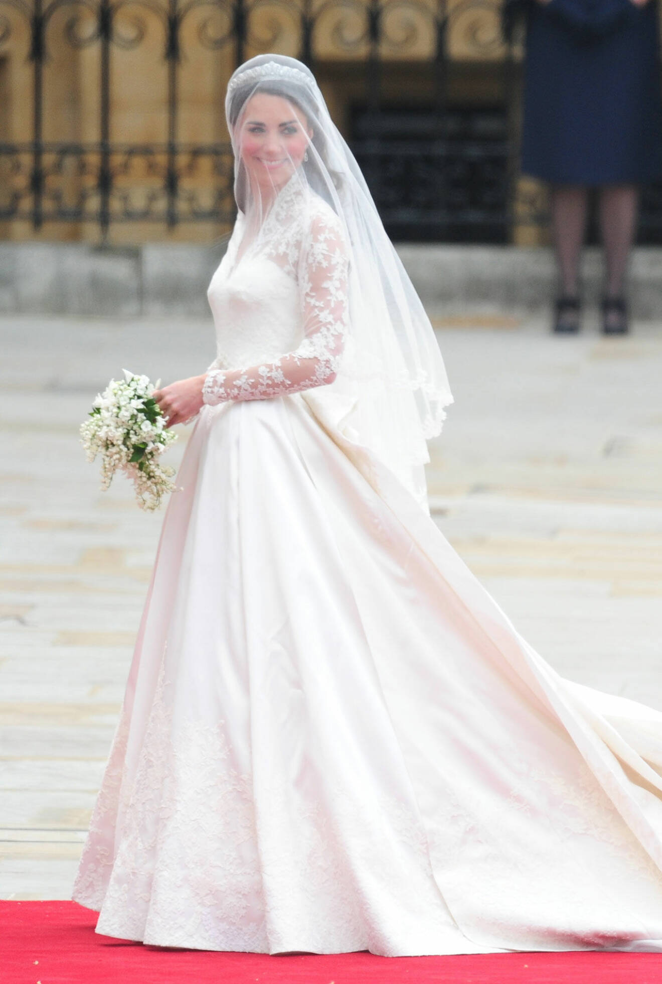 Hertiginnan Kates bröllopsklänning från Alexander McQueen.