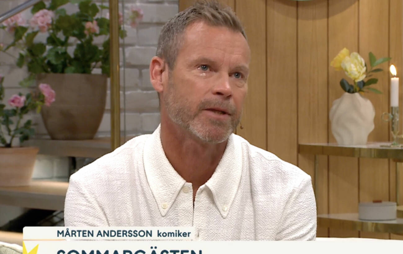 Mårten Andersson i Nyhetsmorgon i tårar