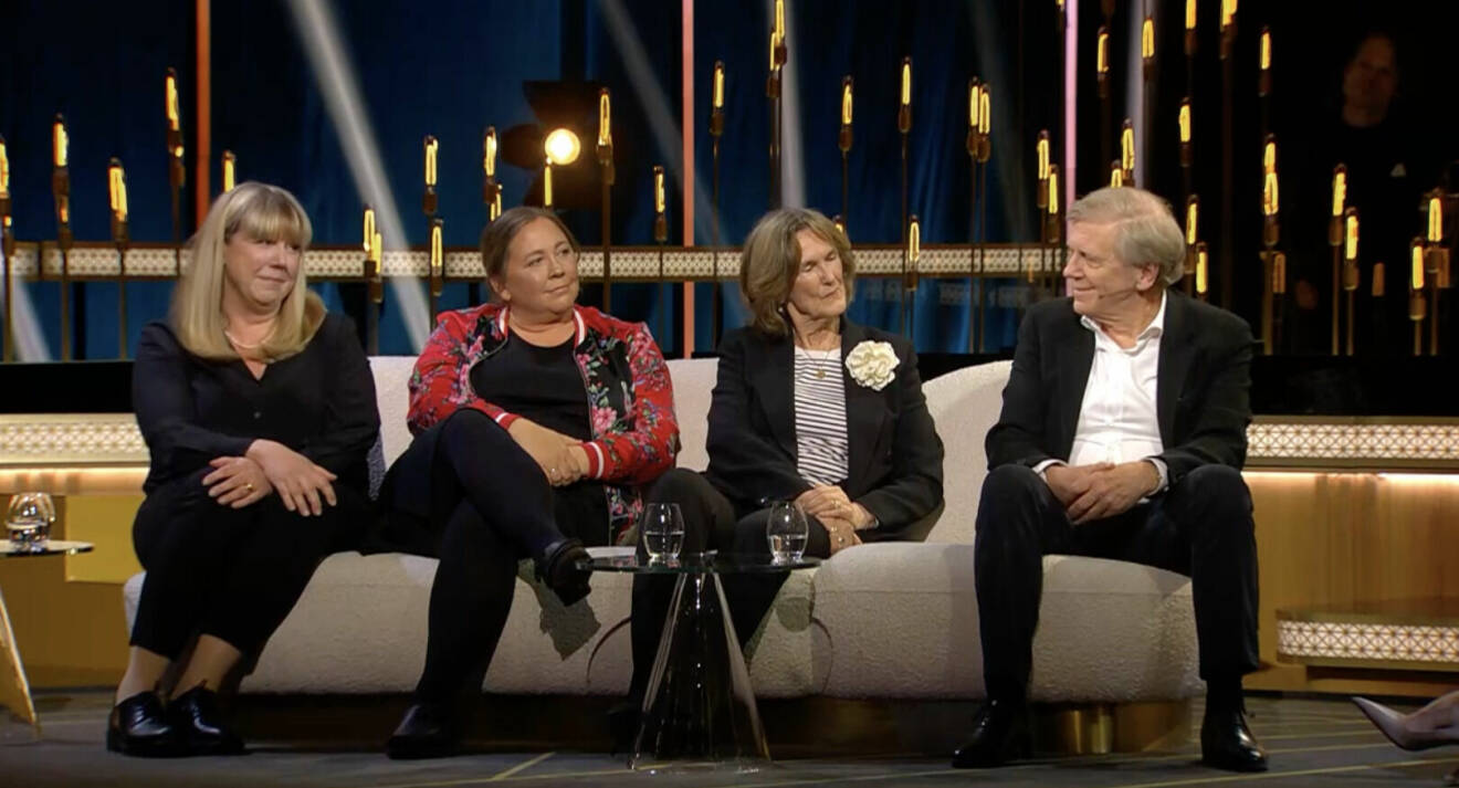 Claes Eriksson i Vilket liv, ihop med hans två döttrar Stina och Karin och hustrun Anne Otto